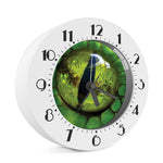 Green Snake Eye Print Alarm Clock