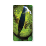 Green Snake Eye Print Baby Crib Sheet