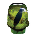 Green Snake Eye Print Baby Seat Cover