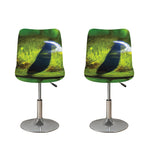 Green Snake Eye Print Bar Stool Covers
