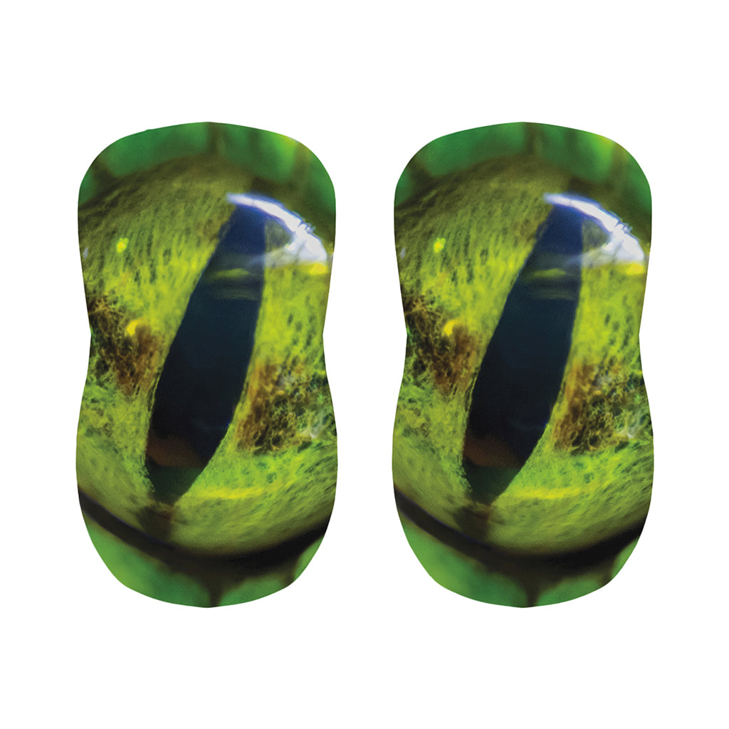 Green Snake Eye Print Bar Stool Covers