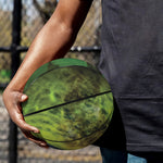 Green Snake Eye Print Basketball