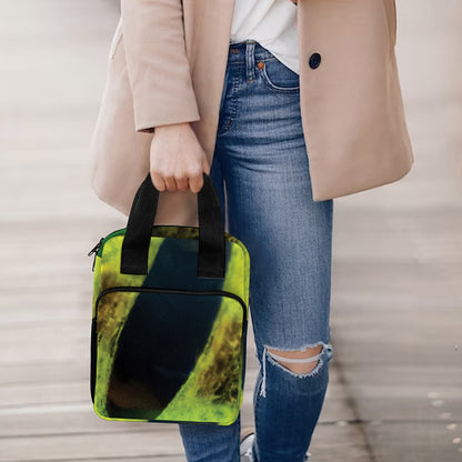 Green Snake Eye Print Bible Tote Bag
