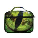 Green Snake Eye Print Briefcase Bible Bag