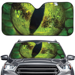 Green Snake Eye Print Car Windshield Sun Shade