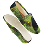 Green Snake Eye Print Casual Shoes
