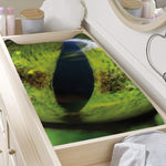 Green Snake Eye Print Changing Pad Cover