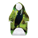 Green Snake Eye Print Dog Zip Up Hoodie