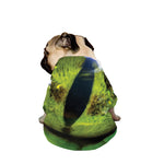 Green Snake Eye Print Dog Zip Up Jacket
