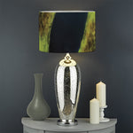 Green Snake Eye Print Drum Lamp Shade