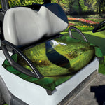Green Snake Eye Print Golf Cart Seat Cover