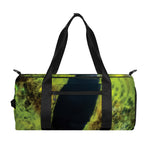 Green Snake Eye Print Gym Bag