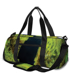 Green Snake Eye Print Gym Bag