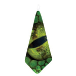 Green Snake Eye Print Hand Towel