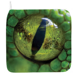 Green Snake Eye Print Hand Towel