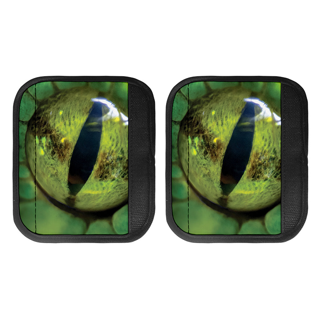 Green Snake Eye Print Handle Covers