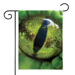 Green Snake Eye Print House Flag
