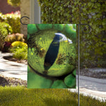 Green Snake Eye Print House Flag