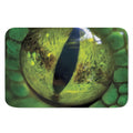 Green Snake Eye Print Indoor Door Mat