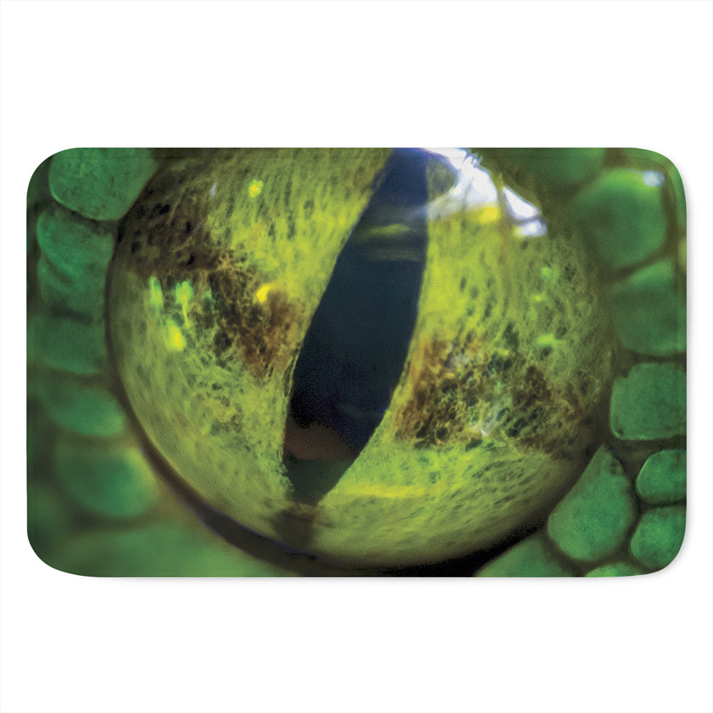 Green Snake Eye Print Indoor Door Mat