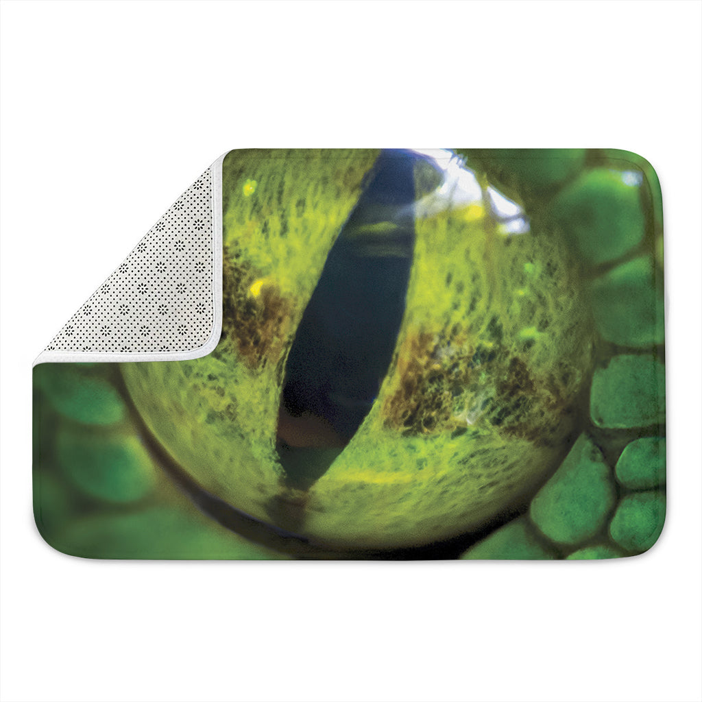 Green Snake Eye Print Indoor Door Mat