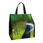 Green Snake Eye Print Insulated Lunch Tote