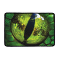Green Snake Eye Print Kitchen Mat