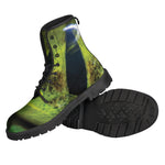 Green Snake Eye Print Backpack