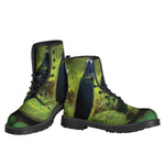 Green Snake Eye Print Backpack