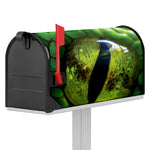 Green Snake Eye Print Mailbox Cover