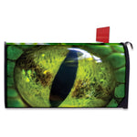 Green Snake Eye Print Mailbox Cover