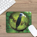 Green Snake Eye Print Mouse Pad