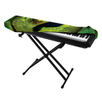 Green Snake Eye Print Piano Keyboard Cover