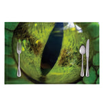 Green Snake Eye Print Placemat