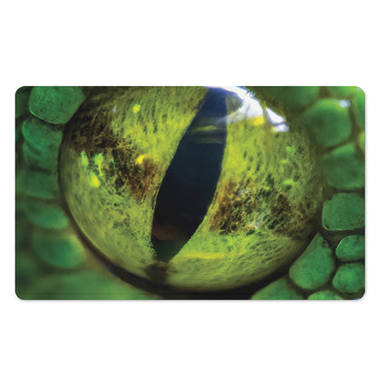 Green Snake Eye Print Polyester Doormat