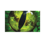 Green Snake Eye Print Polyester Flag