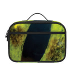 Green Snake Eye Print Portable Lunch Bag