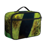Green Snake Eye Print Portable Lunch Bag