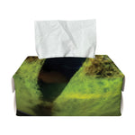 Green Snake Eye Print Rectangle Tissue Box Cover