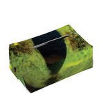 Green Snake Eye Print Rectangle Tissue Box Cover