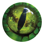 Green Snake Eye Print Round Blanket