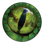 Green Snake Eye Print Round Floor Mat