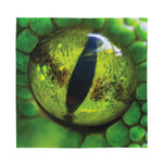 Green Snake Eye Print Silk Bandana