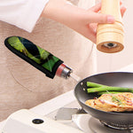 Green Snake Eye Print Skillet Handle Cover