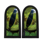Green Snake Eye Print Skillet Handle Cover