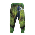 Green Snake Eye Print Sweatpants