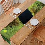 Green Snake Eye Print Table Runner