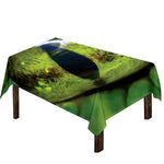 Green Snake Eye Print Tablecloth