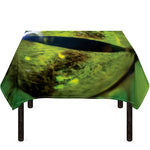 Green Snake Eye Print Tablecloth