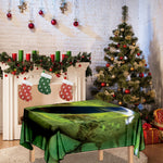 Green Snake Eye Print Tablecloth